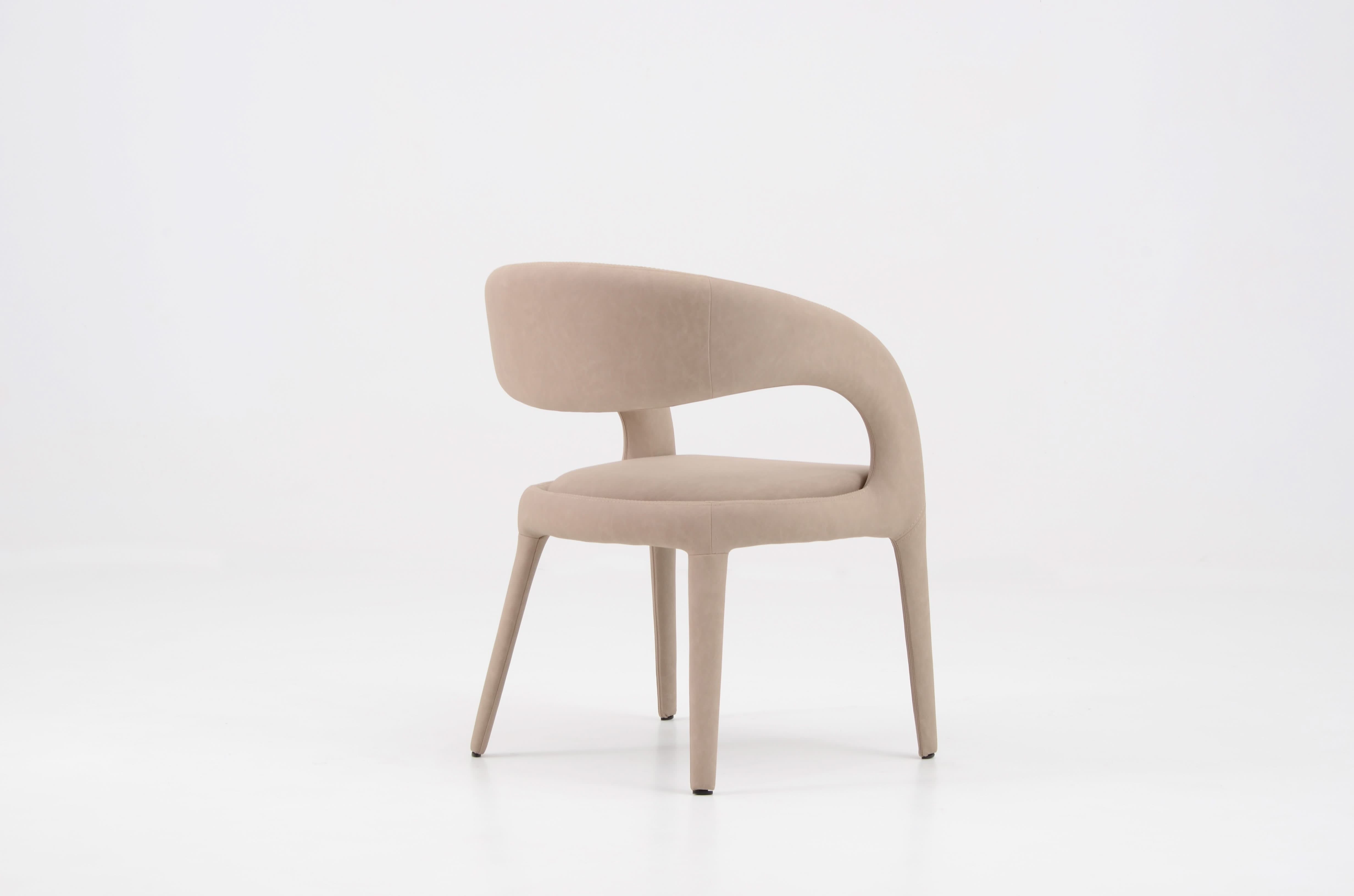 Matzo Dining Chair - Vintage Ecco Pelle   Nicholas John Interiors