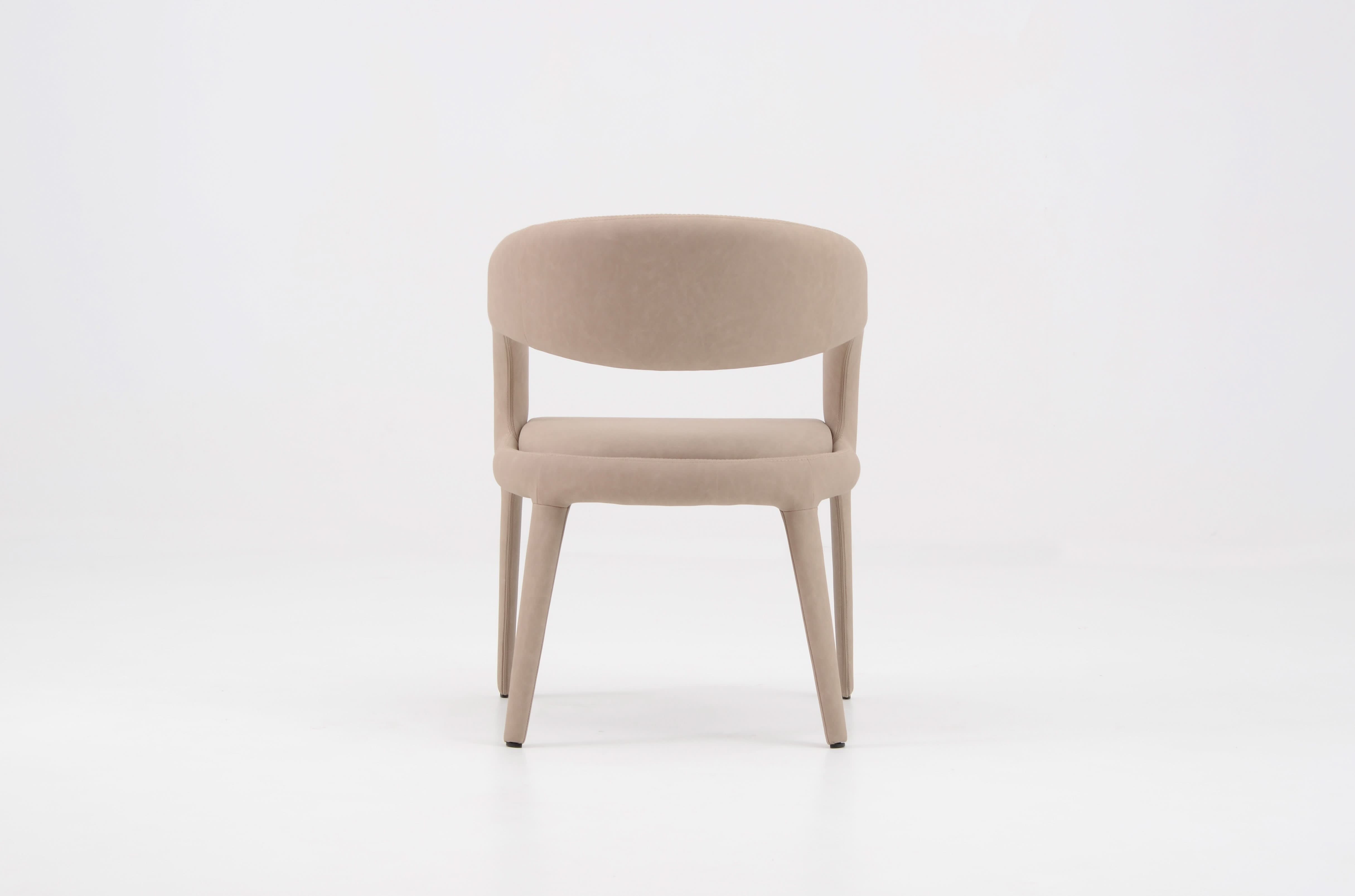 Matzo Dining Chair - Vintage Ecco Pelle   Nicholas John Interiors