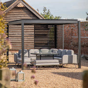 Mesano Pergola in Black   Nicholas John Interiors