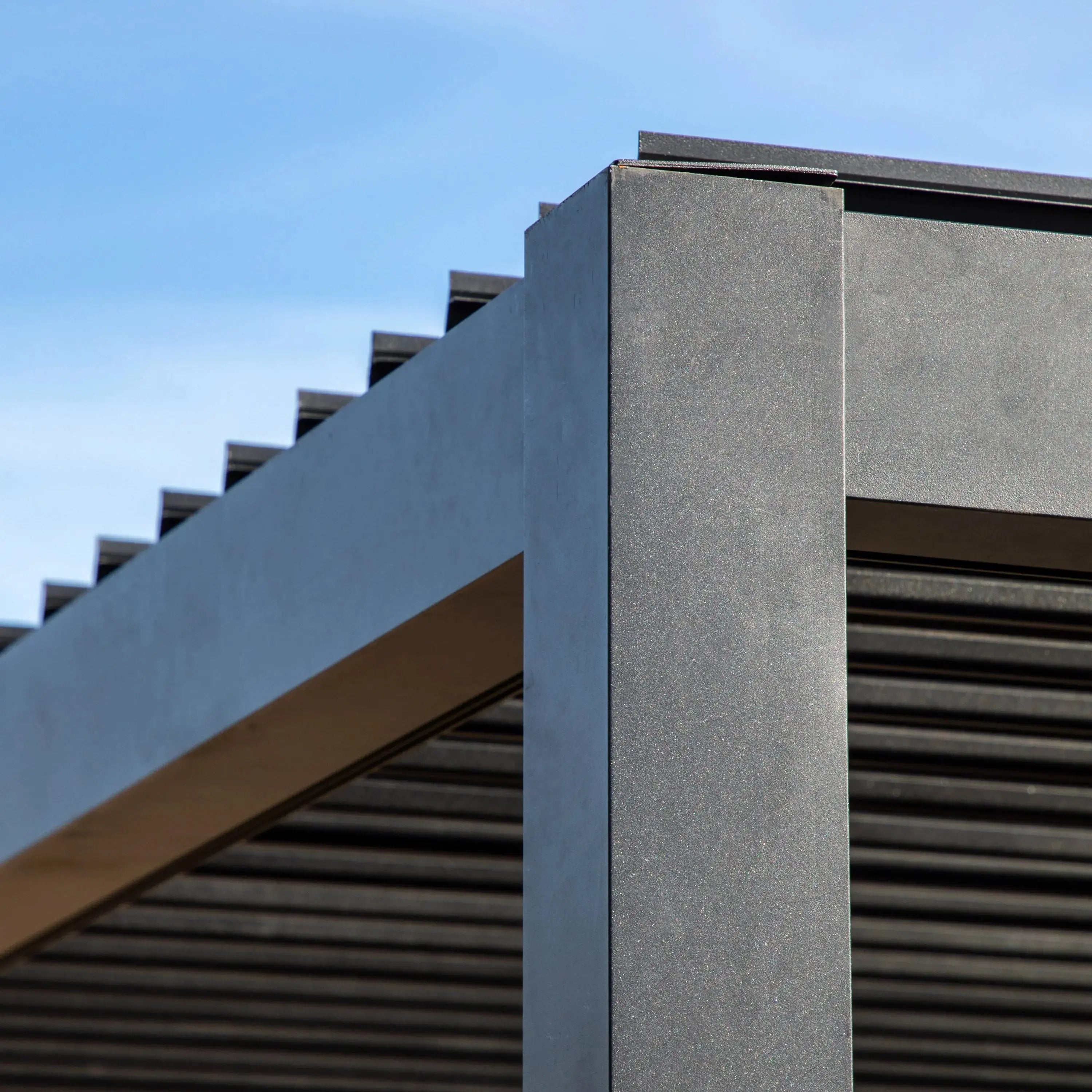 Mesano Pergola in Black   Nicholas John Interiors