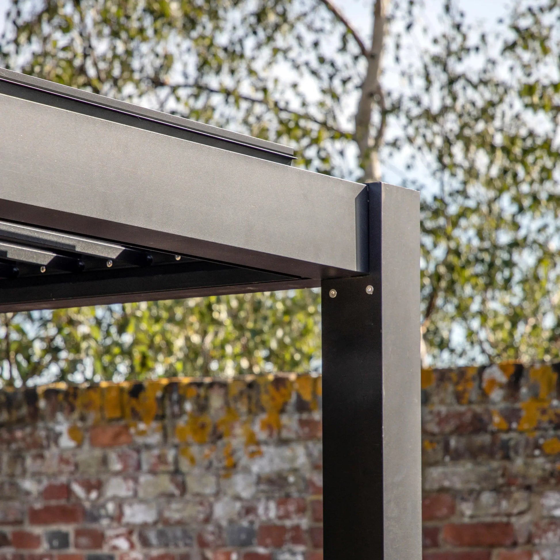 Mesano Pergola in Black   Nicholas John Interiors