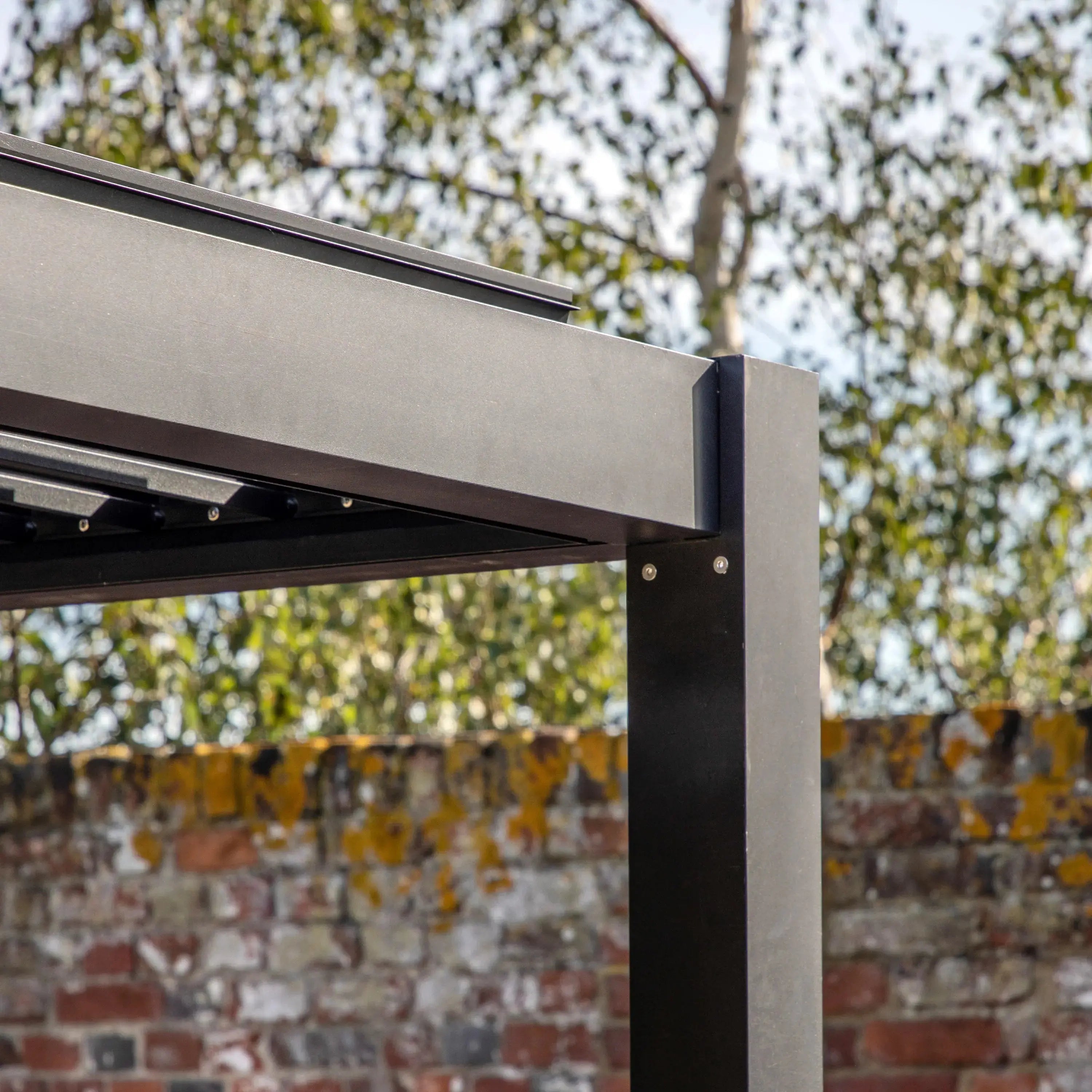 Mesano Pergola in Black   Nicholas John Interiors