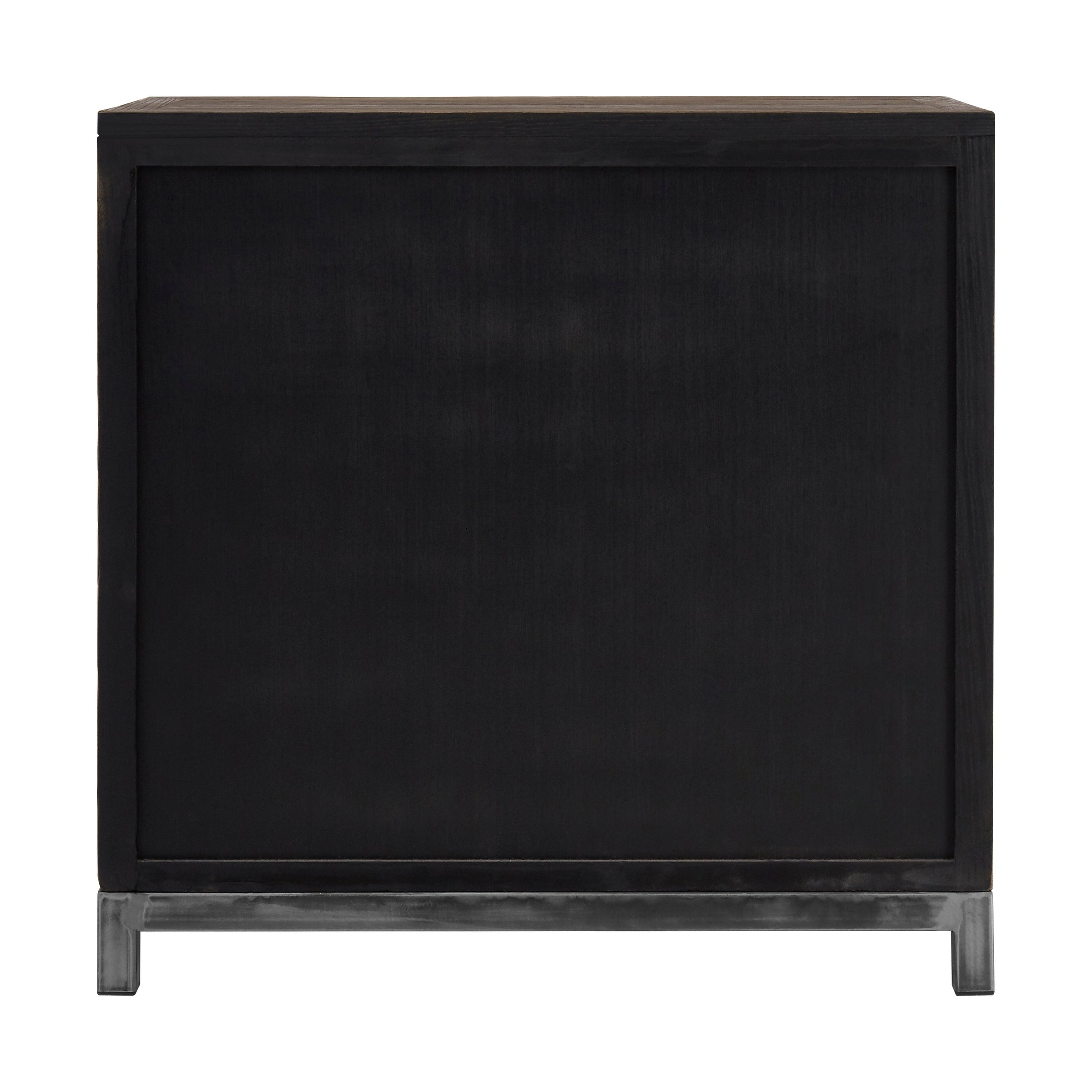 Midaro Large 2 Door Elm Wood Cabinet with Sunburst Design  Nicholas John Interiors