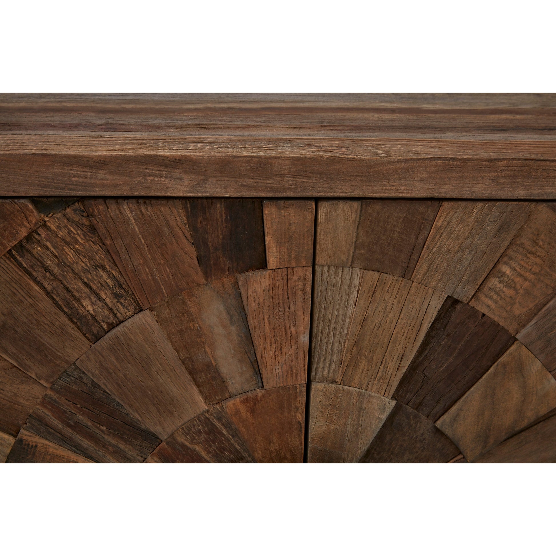 Midaro Small 2 Door Elm Wood Cabinet with Circular Handles  Nicholas John Interiors