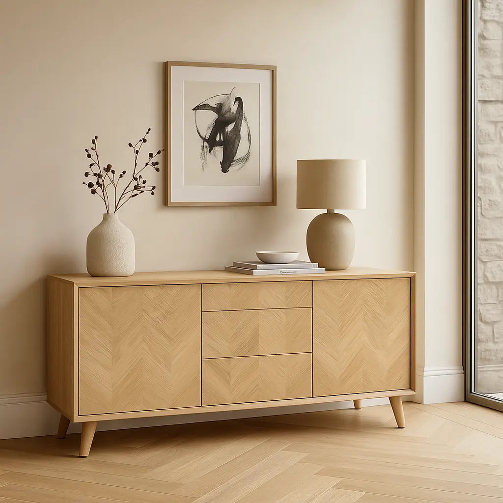 Milanio 2 Door 3 Drawer Sideboard   Nicholas John Interiors