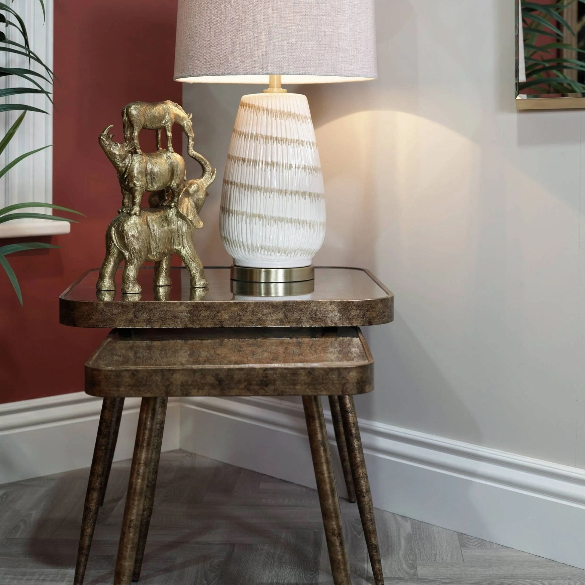 Mindy Brownes Aine Side Table Industrial Accent Table   Nicholas John Interiors