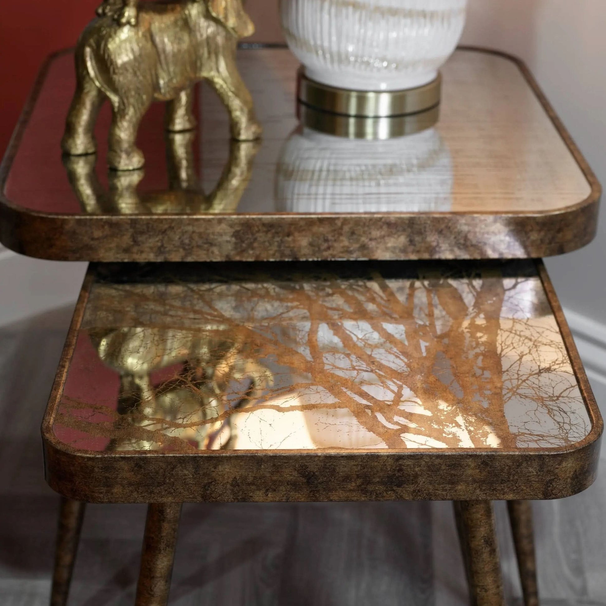 Mindy Brownes Aine Side Table Industrial Accent Table   Nicholas John Interiors