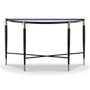 Mindy Brownes Harlinne Console Table Black Brass   Nicholas John Interiors