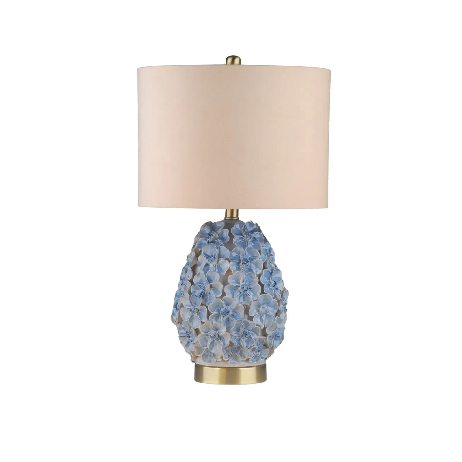Mindy Brownes Olivia Ceramic Table Lamp with Blue Floral Detail   Nicholas John Interiors