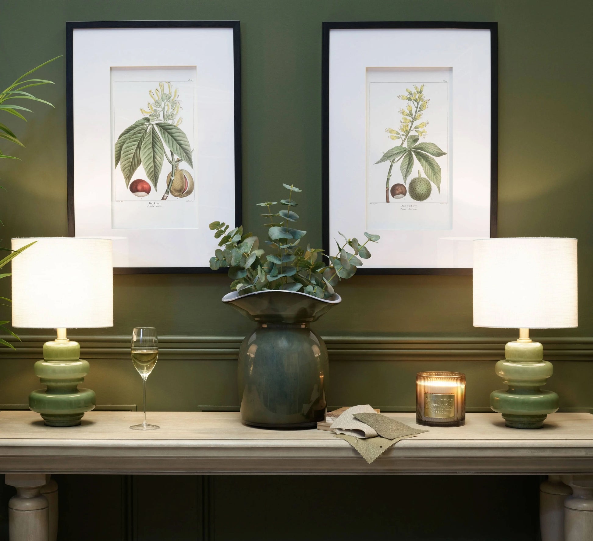 Mindy Brownes Safio Set of 2 Lamps in Green   Nicholas John Interiors