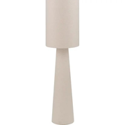 Mirissa White Slubby Handloom Fabric Floor Lamp   Nicholas John Interiors
