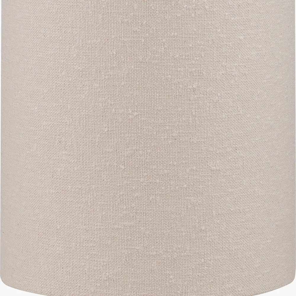 Mirissa White Slubby Handloom Fabric Floor Lamp   Nicholas John Interiors