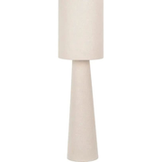 Mirissa White Slubby Handloom Fabric Table Lamp   Nicholas John Interiors