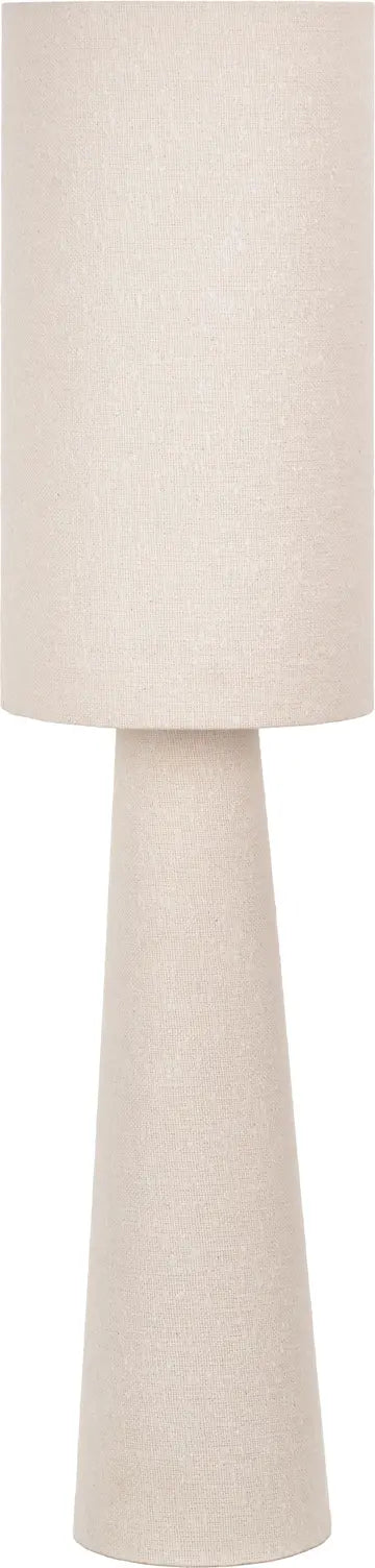 Mirissa White Slubby Handloom Fabric Table Lamp   Nicholas John Interiors