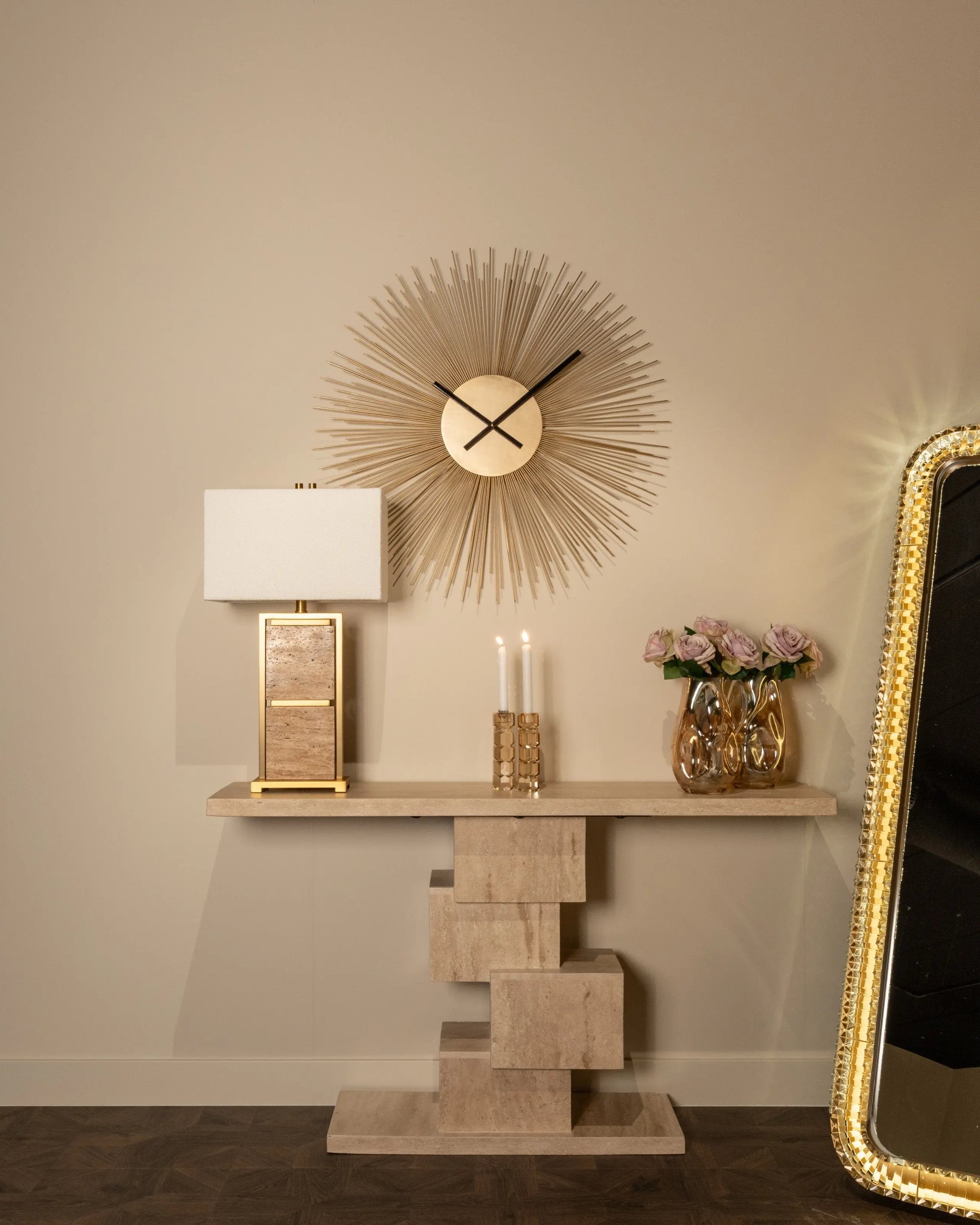 Richmond Interiors Khalo Bronze Mirror   Nicholas John Interiors