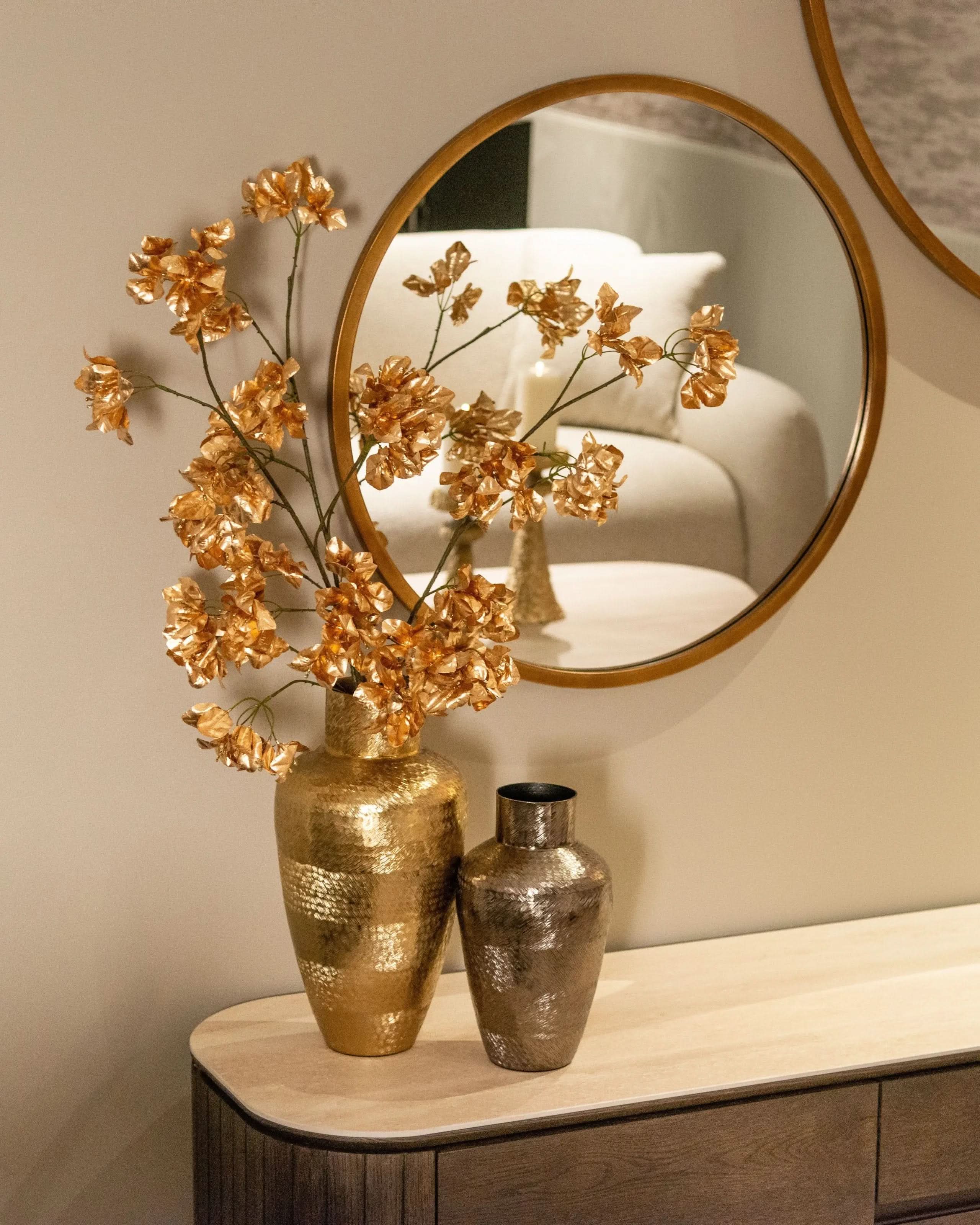 Mirror Maeron gold 70Ø   Nicholas John Interiors