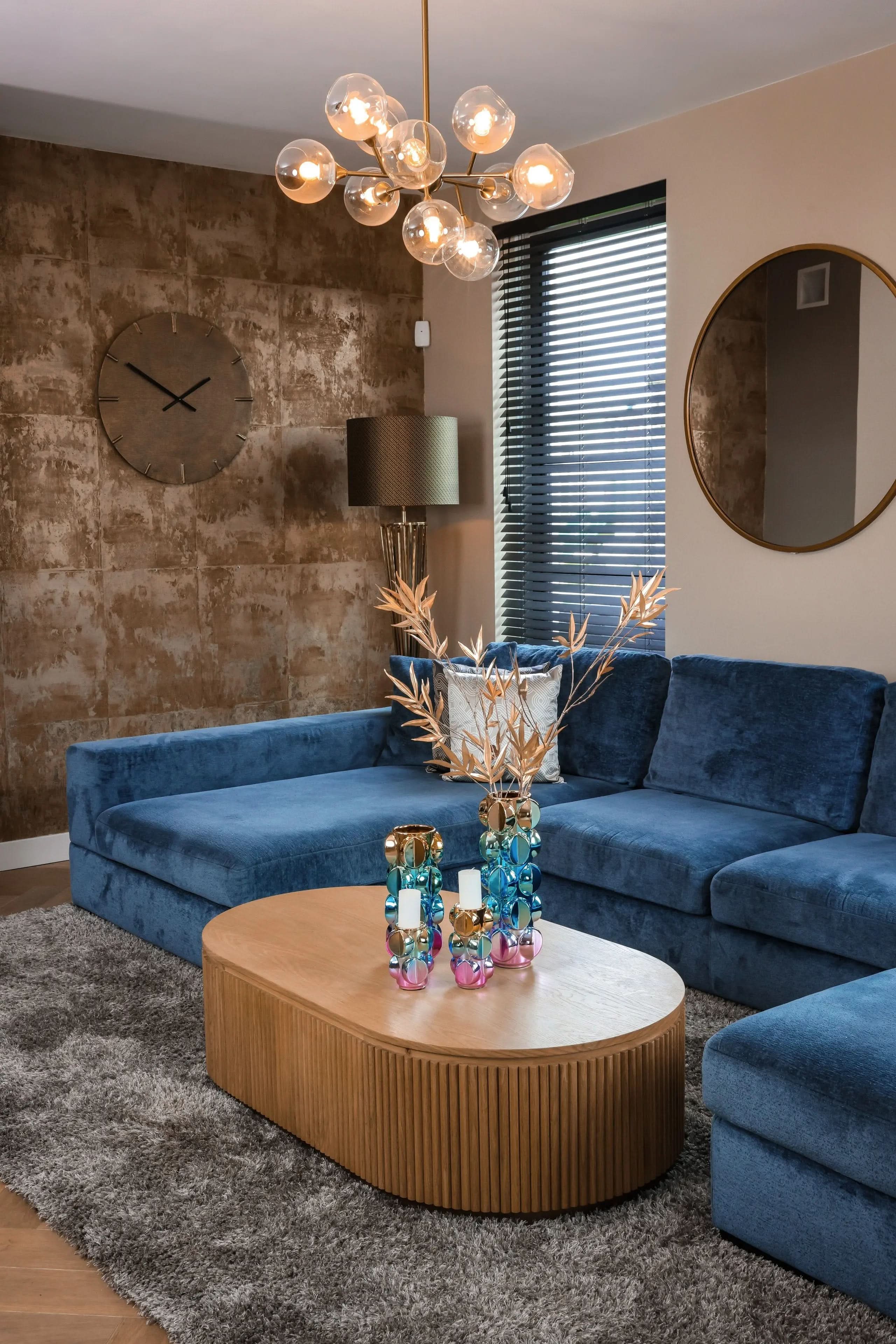 Mirror Maeron gold 70Ø   Nicholas John Interiors