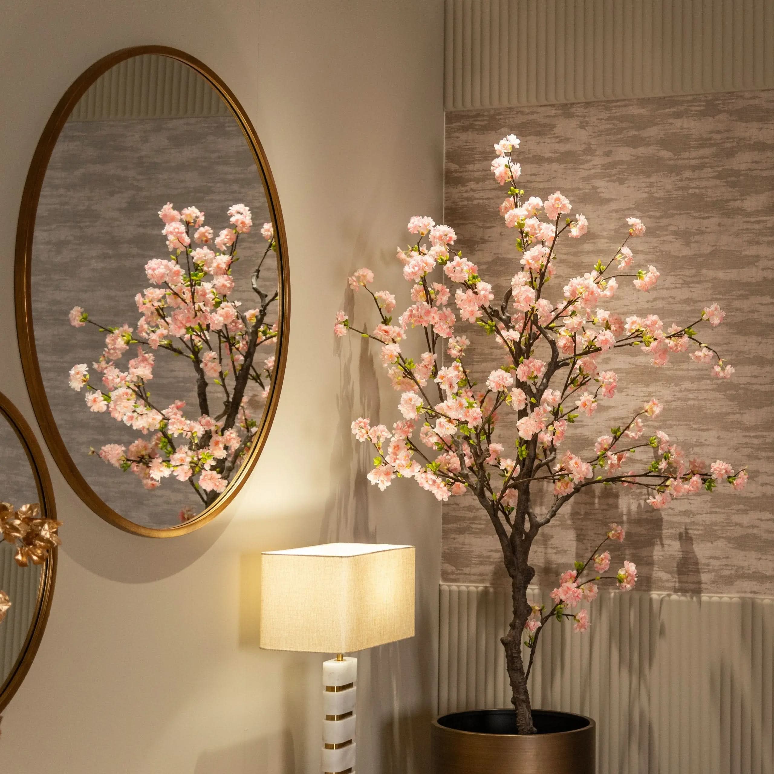 Mirror Maesa gold 90Ø   Nicholas John Interiors