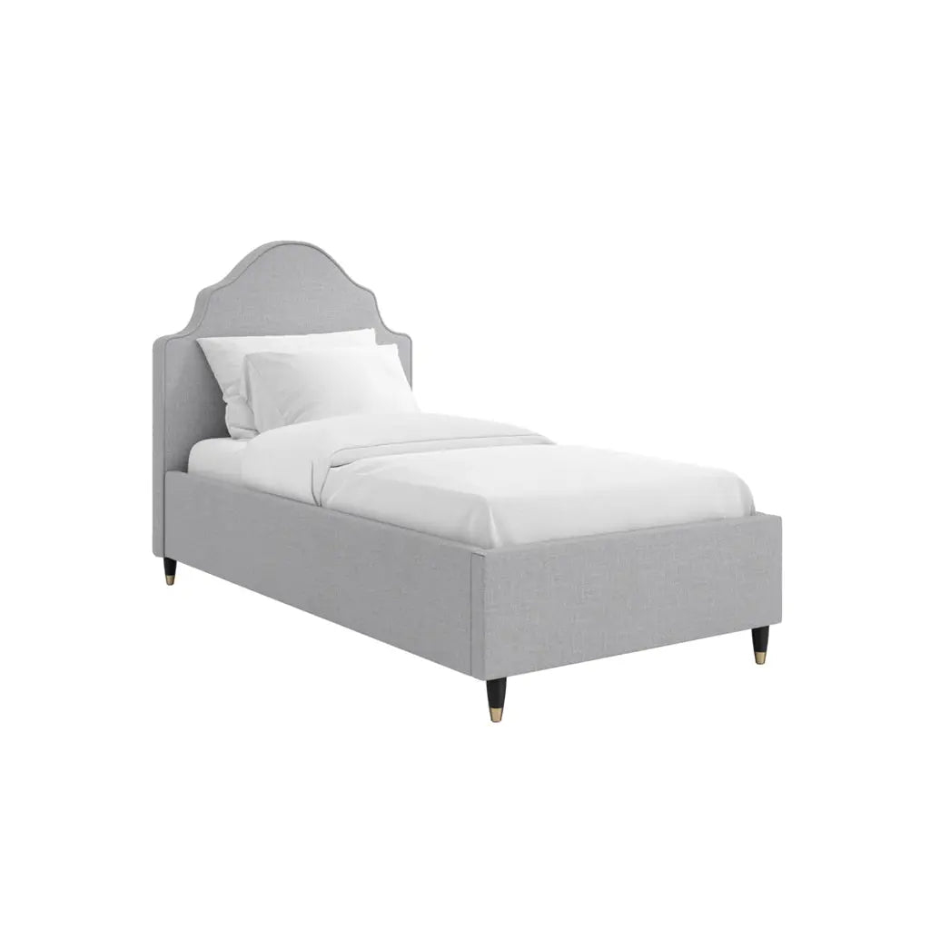 Monterey Light Grey Single Bed   Nicholas John Interiors