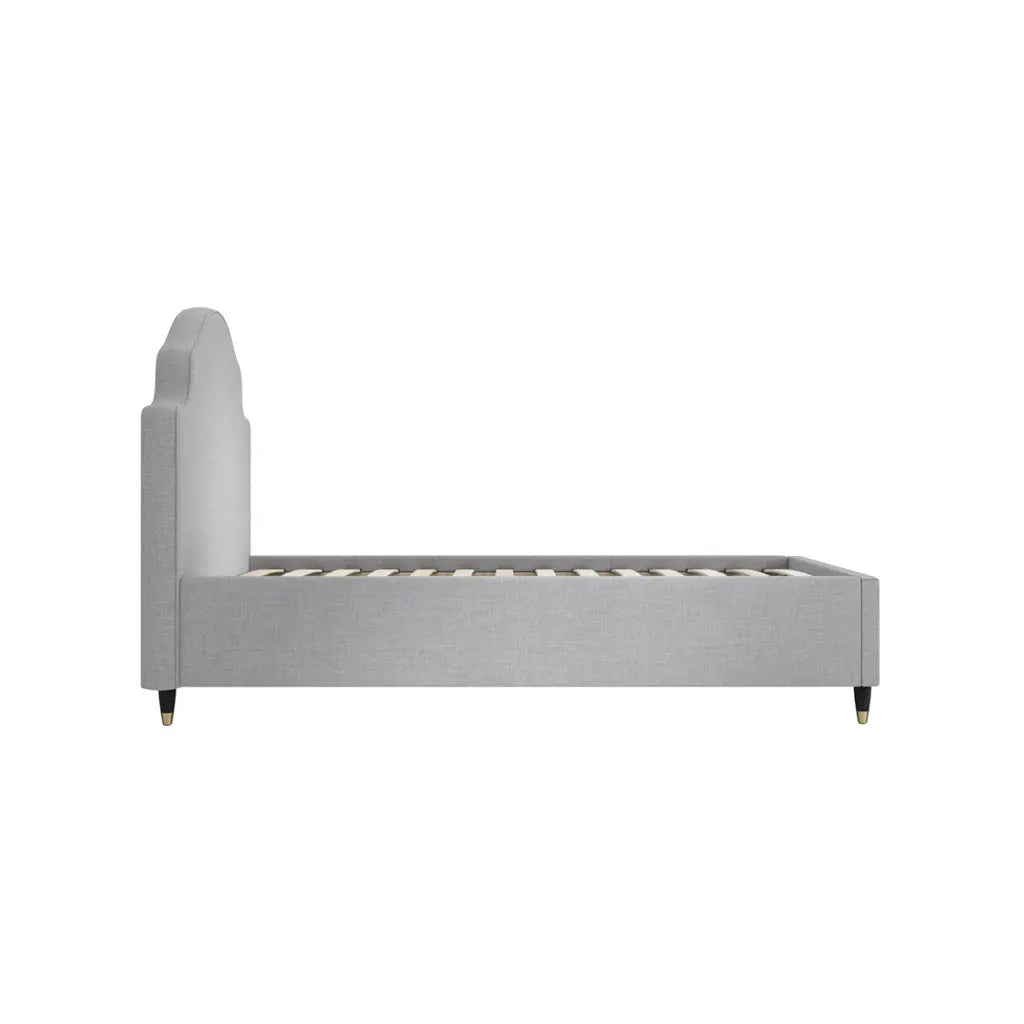 Monterey Light Grey Single Bed   Nicholas John Interiors