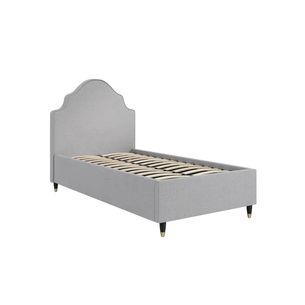 Monterey Light Grey Single Bed   Nicholas John Interiors