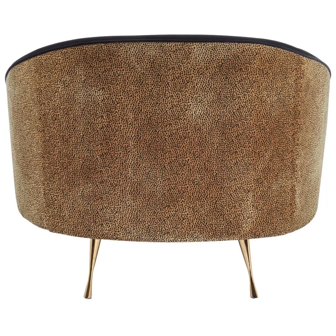 Montreal Leopard Print Armchair   Nicholas John Interiors