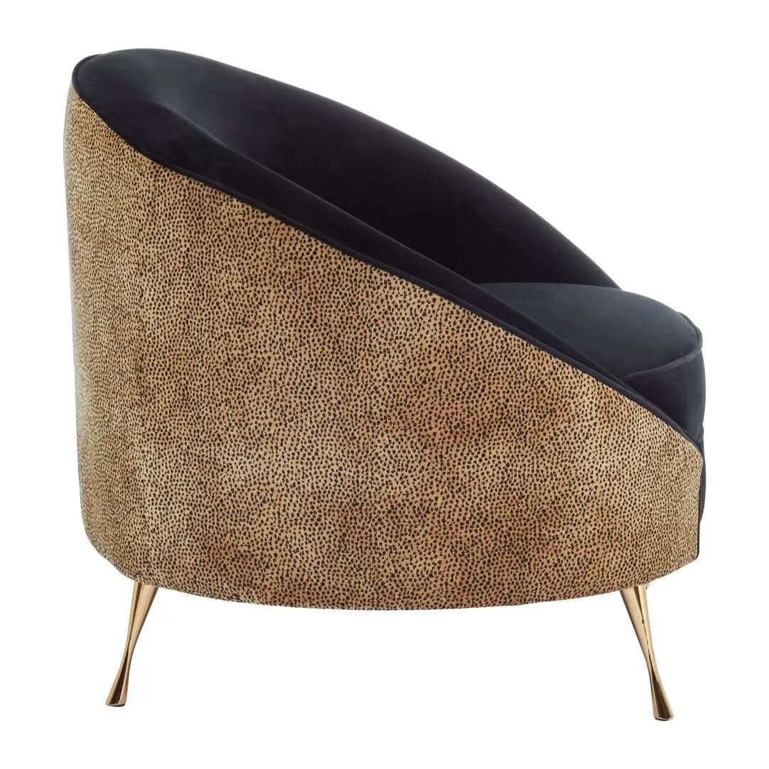 Montreal Leopard Print Armchair   Nicholas John Interiors