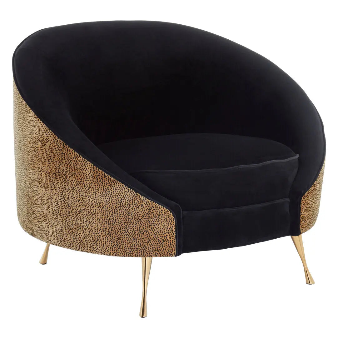 Montreal Leopard Print Armchair   Nicholas John Interiors