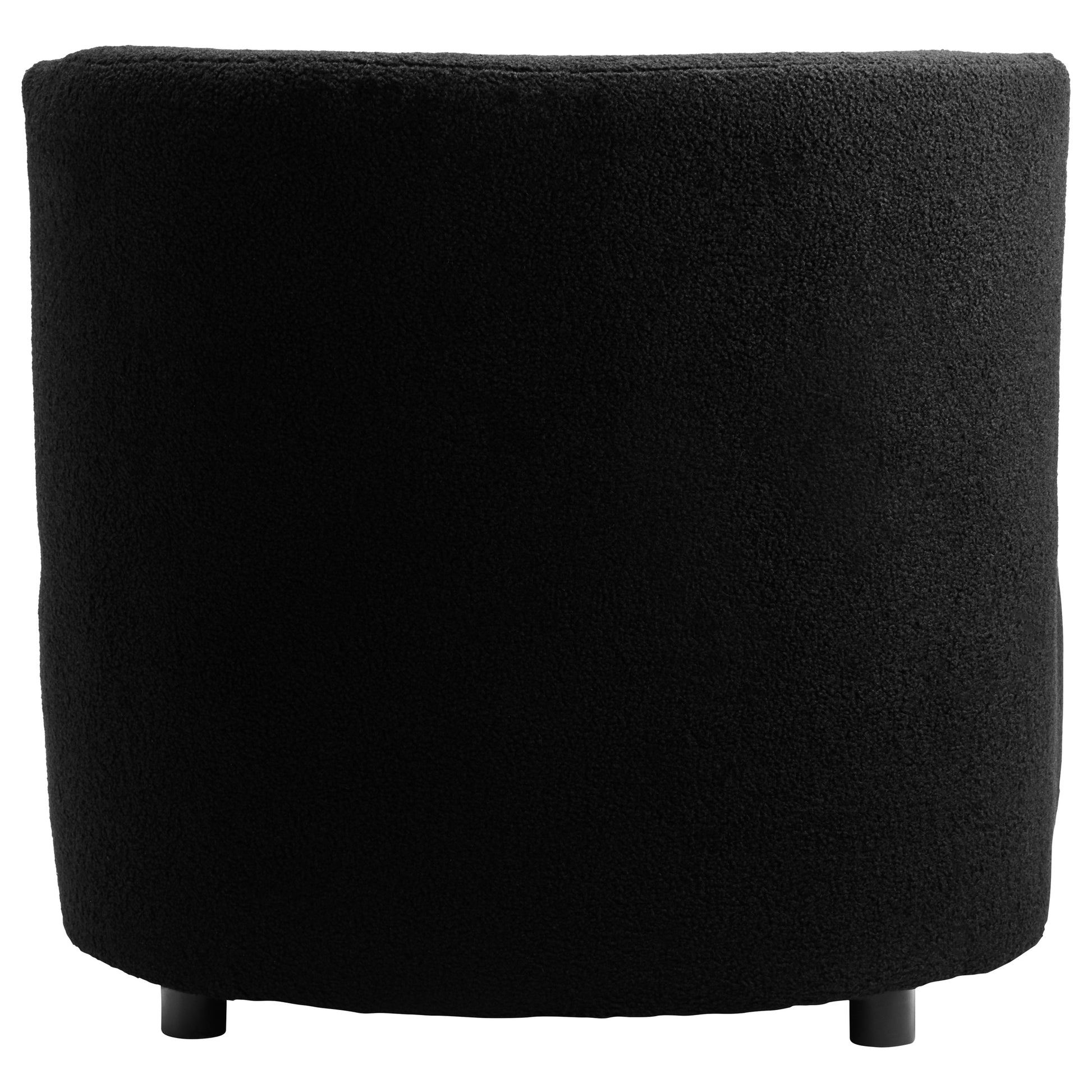Montrose Black Boucle Effect Armless Lounge Chair  Nicholas John Interiors