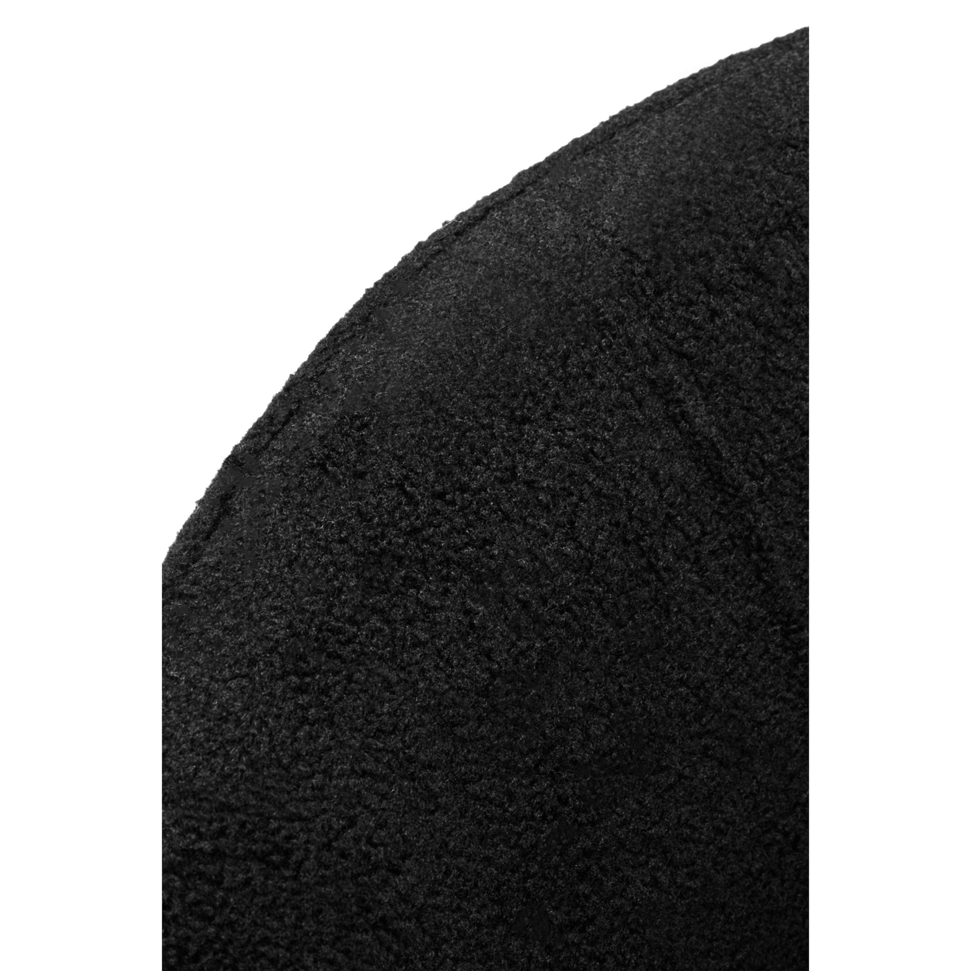 Montrose Black Boucle Effect Curved Lounge Chair With Swivel Base  Nicholas John Interiors