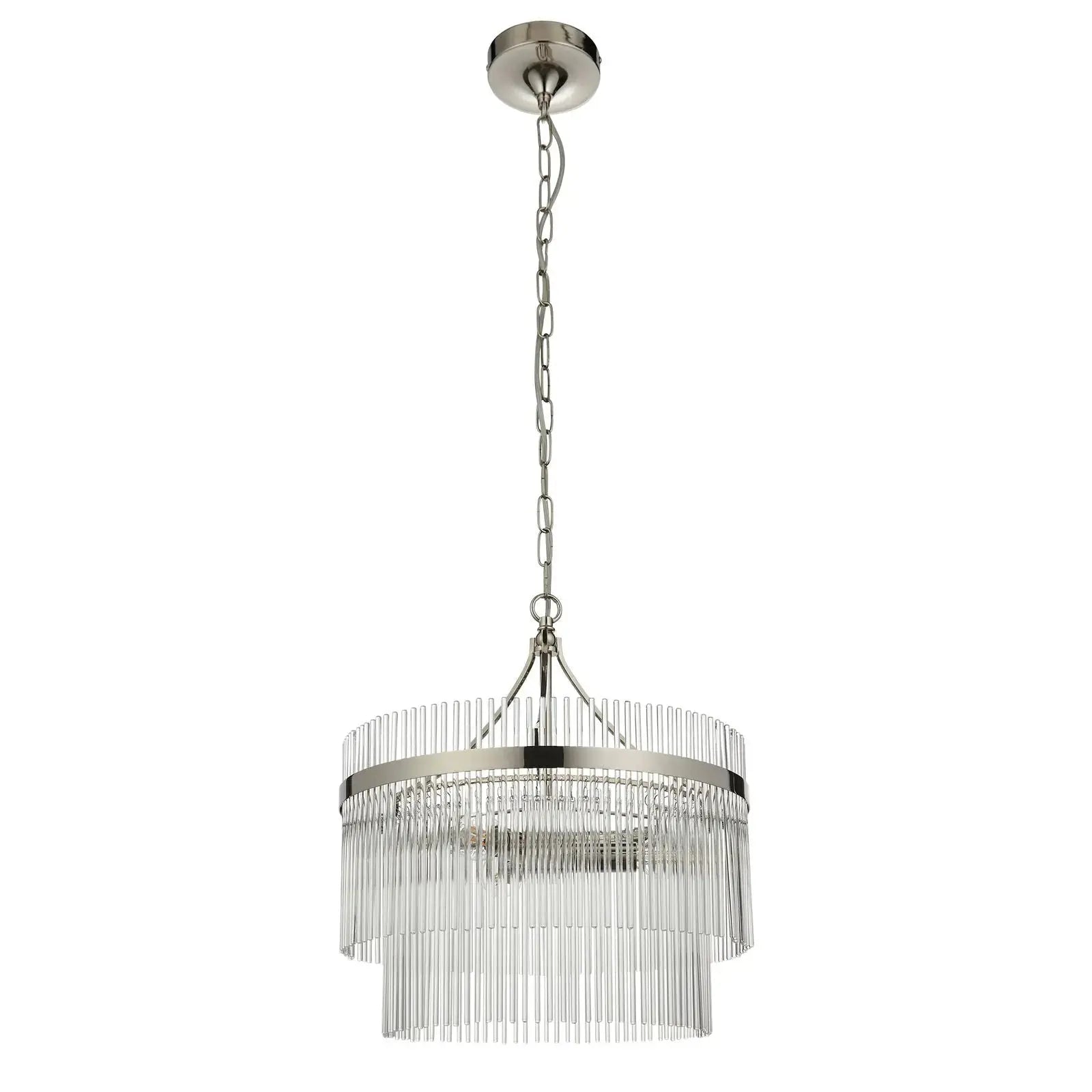 Morina 3 Pendant Light Bright Nickel   Nicholas John Interiors