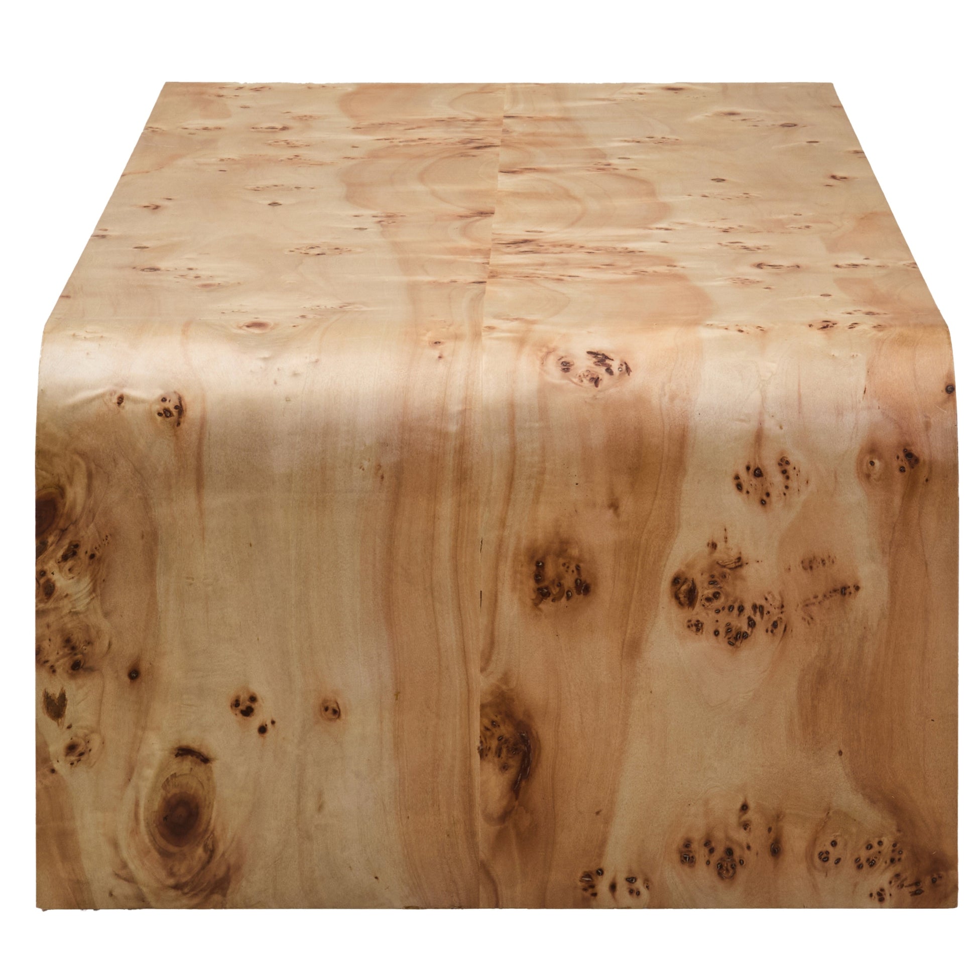 Motara Burl Wood Design Curved Coffee Table  Nicholas John Interiors