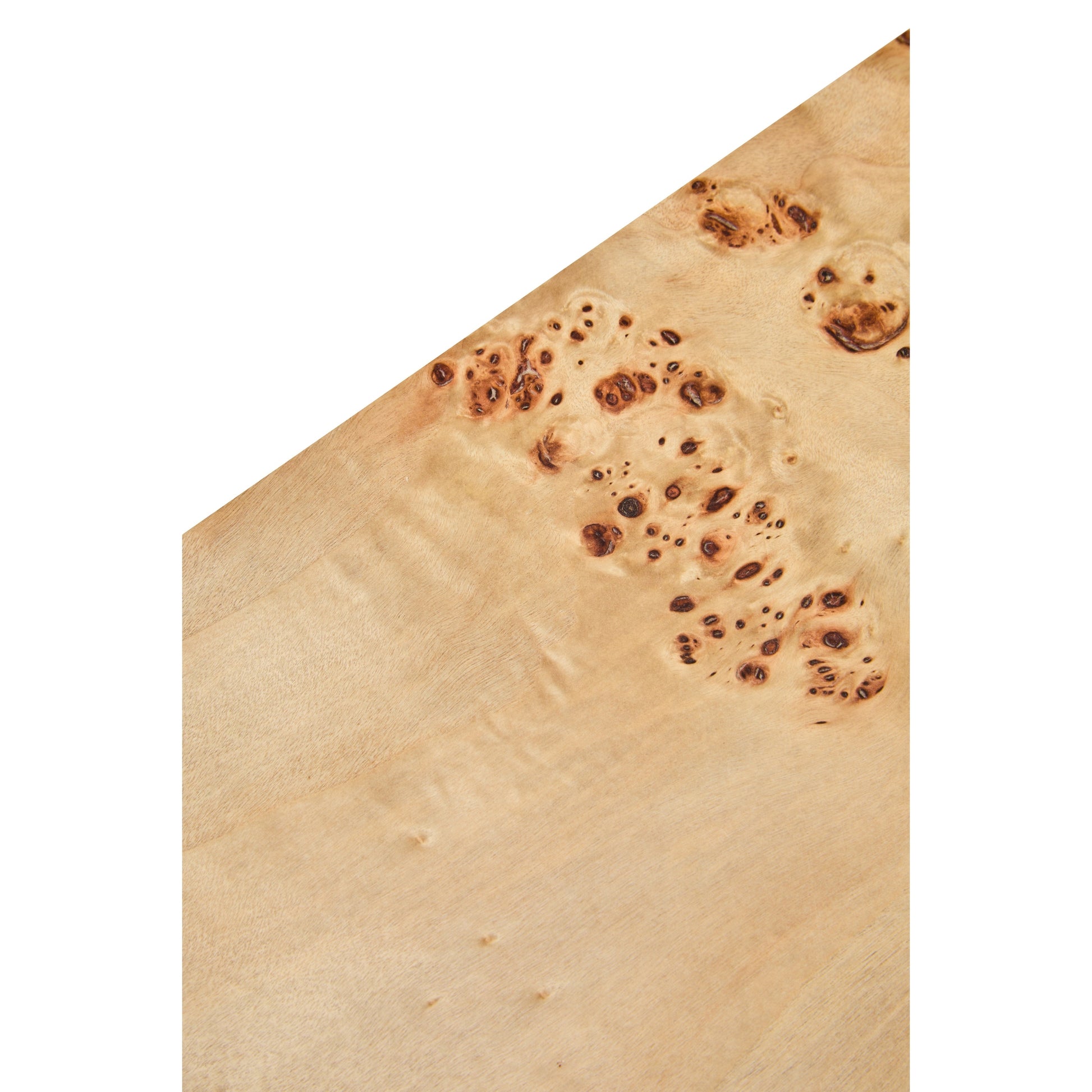 Motara Burl Wood Design Curved Console Table  Nicholas John Interiors