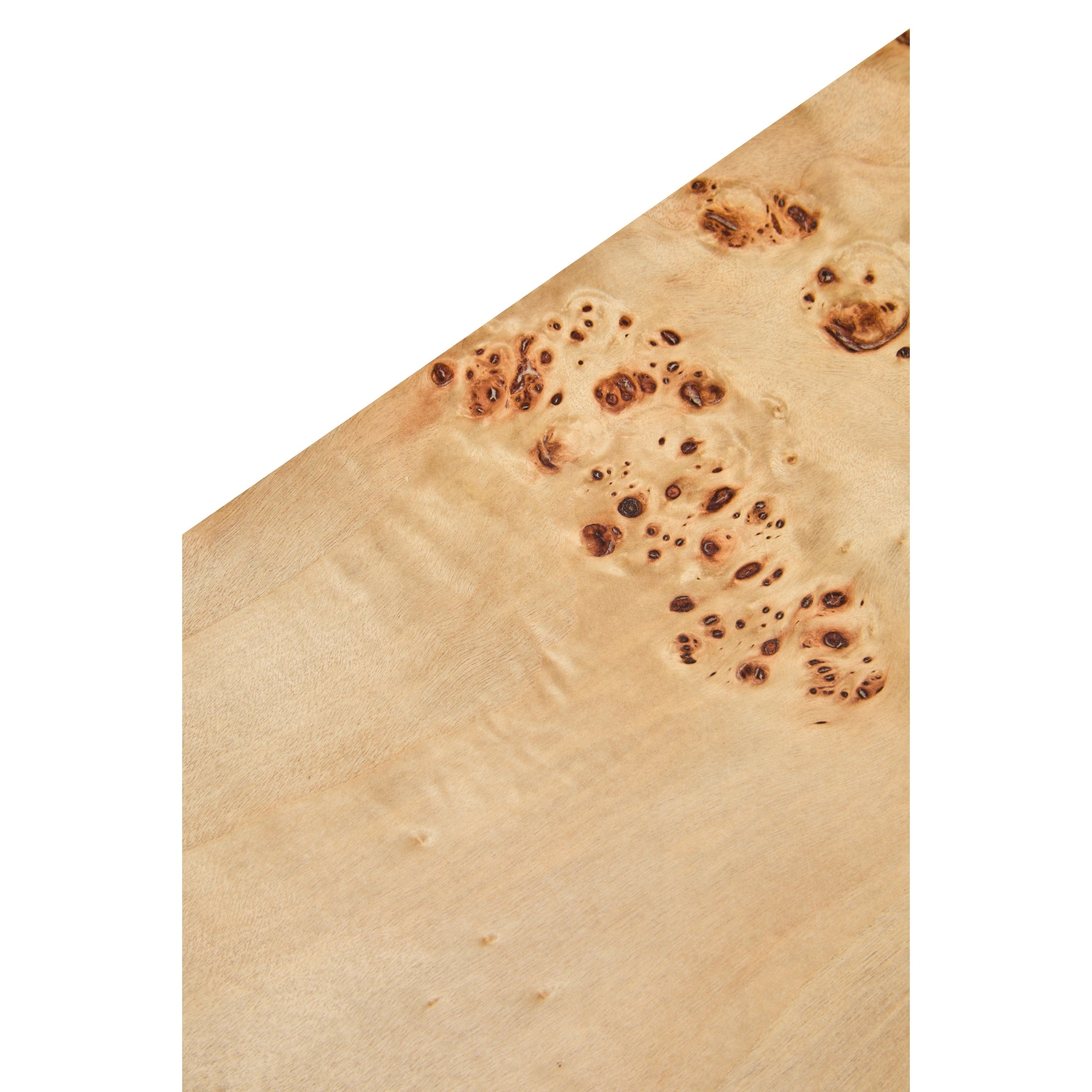 Motara Burl Wood Design Curved Console Table  Nicholas John Interiors