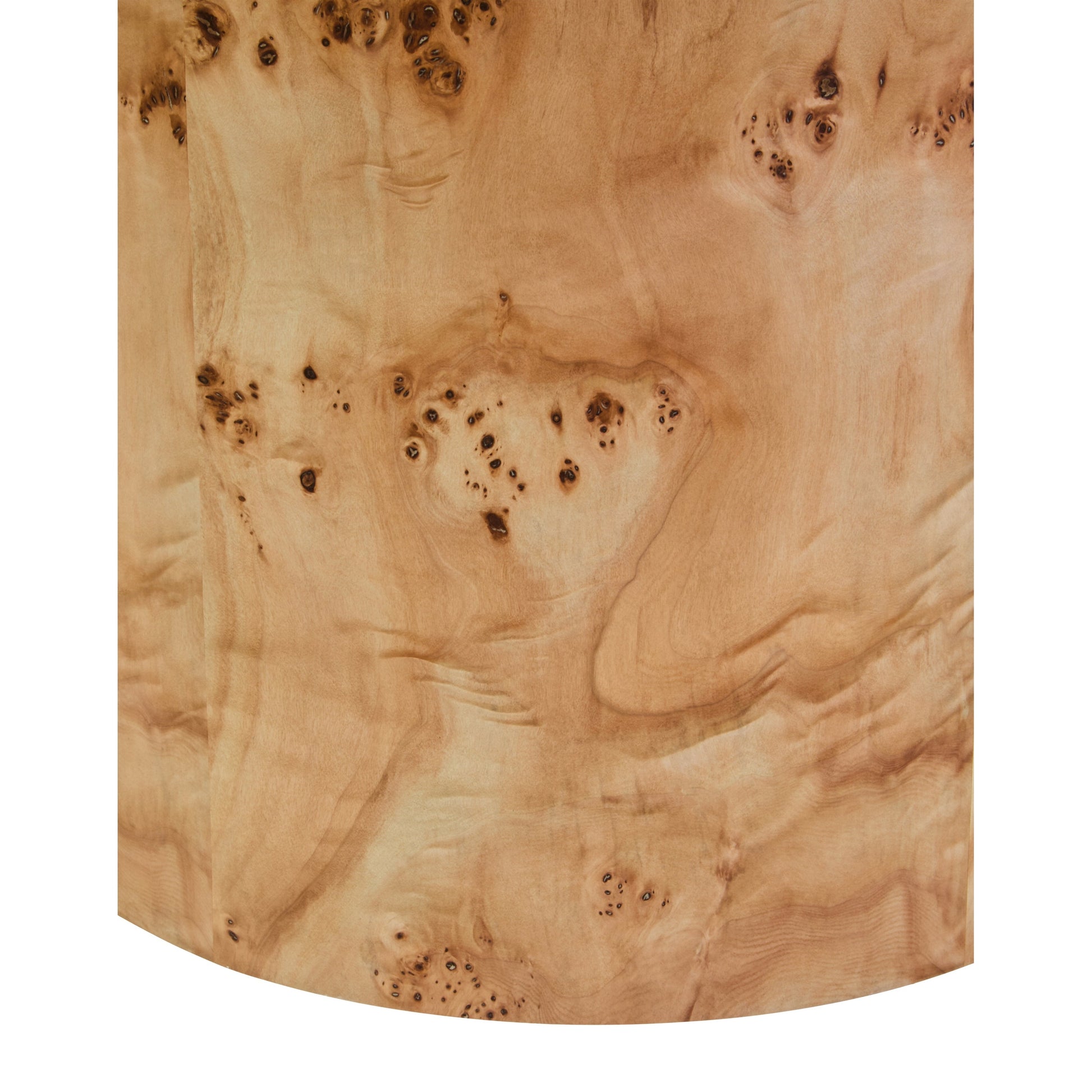 Motara Burl Wood Design Round Side Table  Nicholas John Interiors