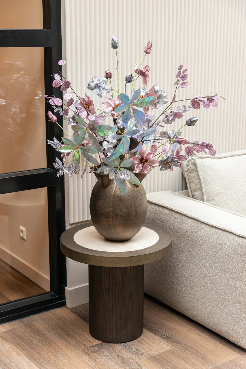 Nando Brown End table   Nicholas John Interiors