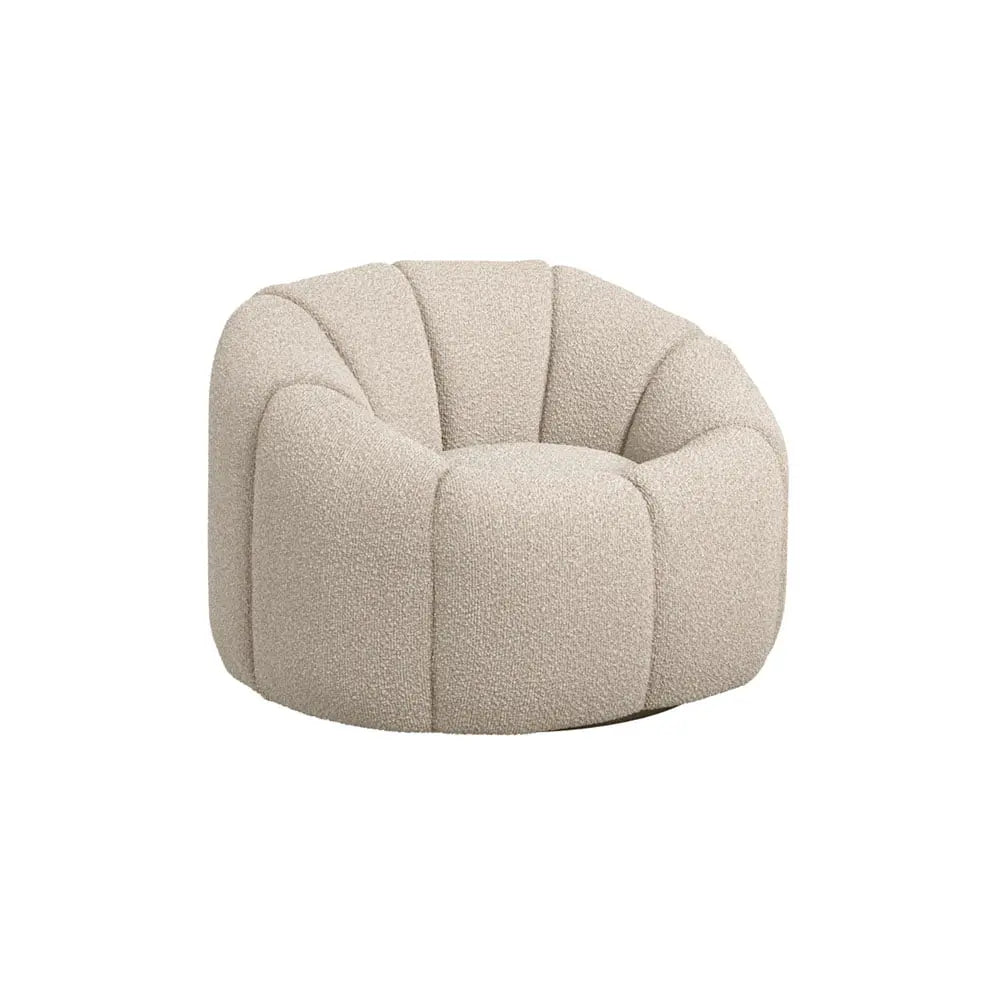 Ashford & Grey Nao Buff Swivel Chair  Nicholas John Interiors