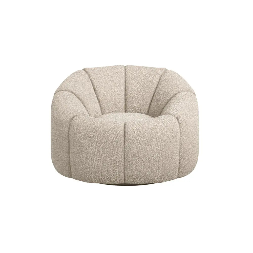 Ashford & Grey Nao Buff Swivel Chair  Nicholas John Interiors