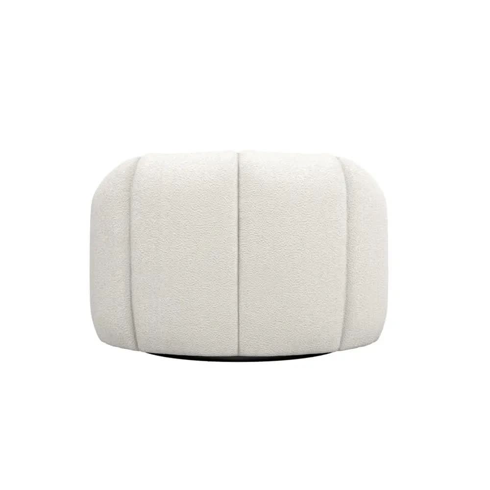 Ashford & Grey Nao Ivory Swivel Chair  Nicholas John Interiors
