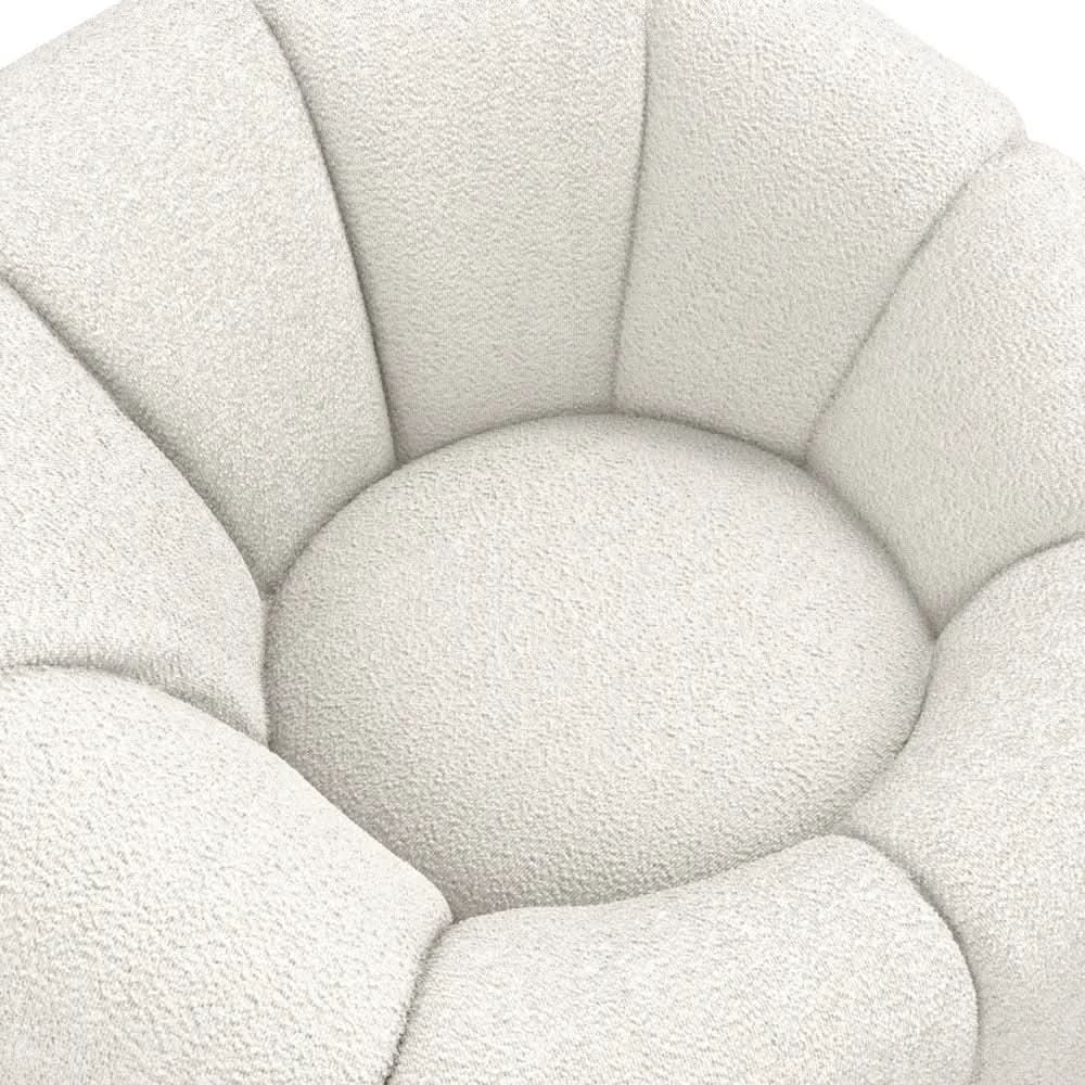 Ashford & Grey Nao Ivory Swivel Chair  Nicholas John Interiors