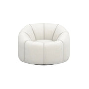 Ashford & Grey Nao Ivory Swivel Chair  Nicholas John Interiors