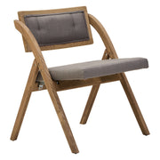 Nebu Grey Wash Elm Wood Folding Chair  Nicholas John Interiors