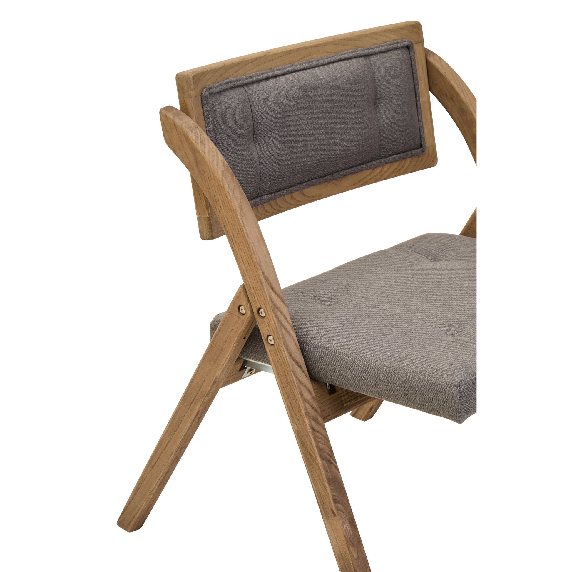 Nebu Grey Wash Elm Wood Folding Chair  Nicholas John Interiors