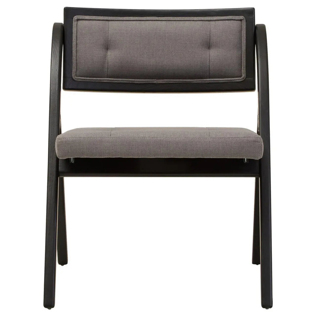 Nebu Grey and Black Elm Wood Folding Chair  Nicholas John Interiors