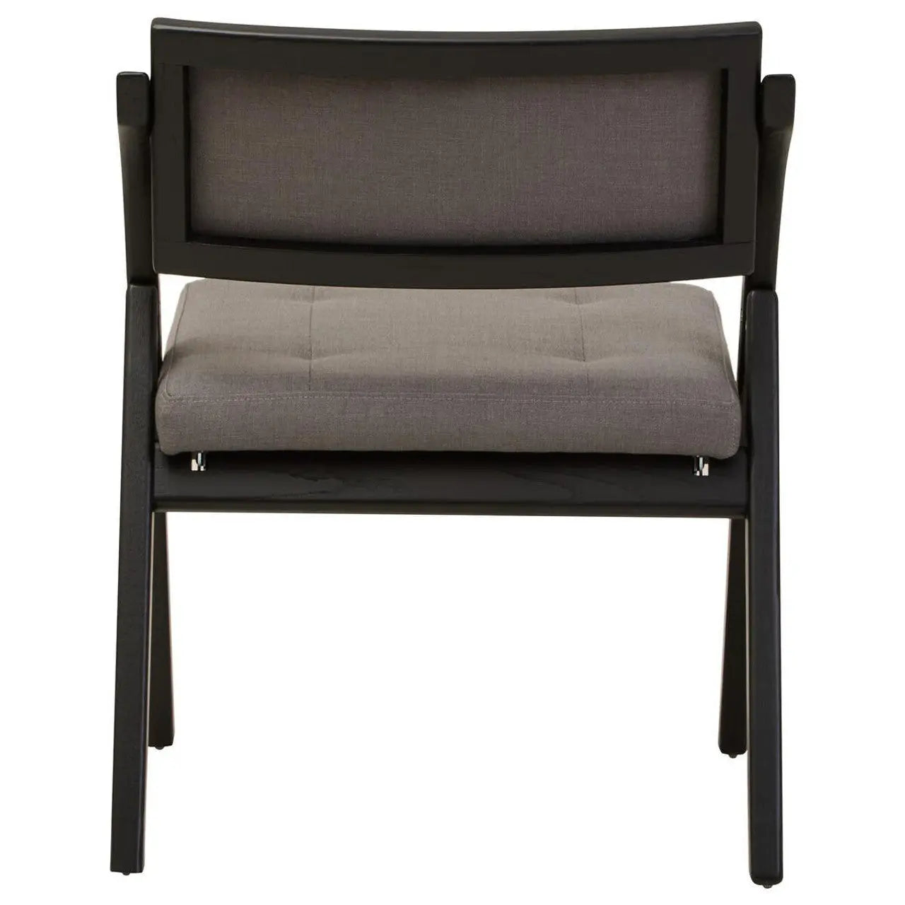 Nebu Grey and Black Elm Wood Folding Chair  Nicholas John Interiors