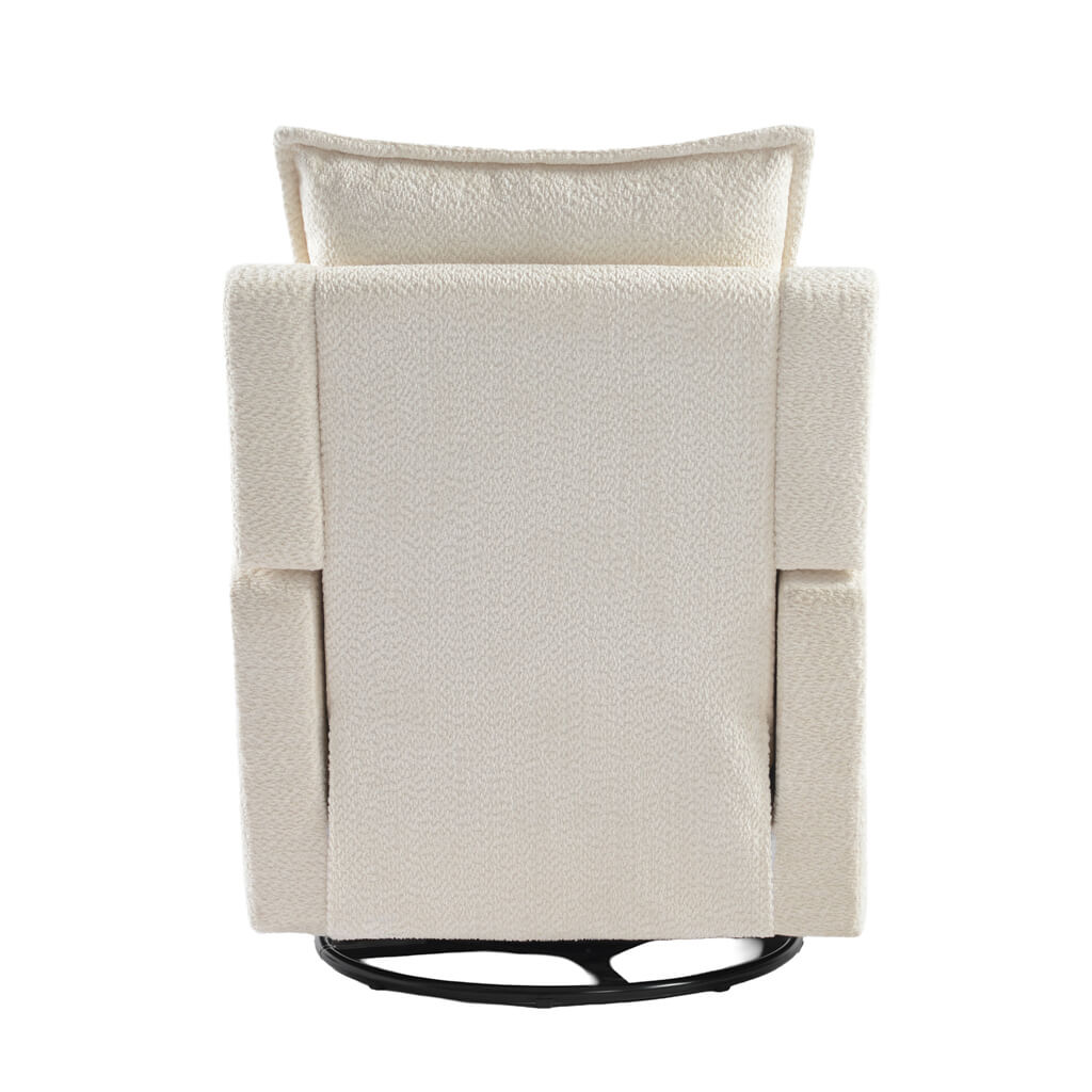 Ashford & Grey Nestler Nursing Chair in Off White Boucle