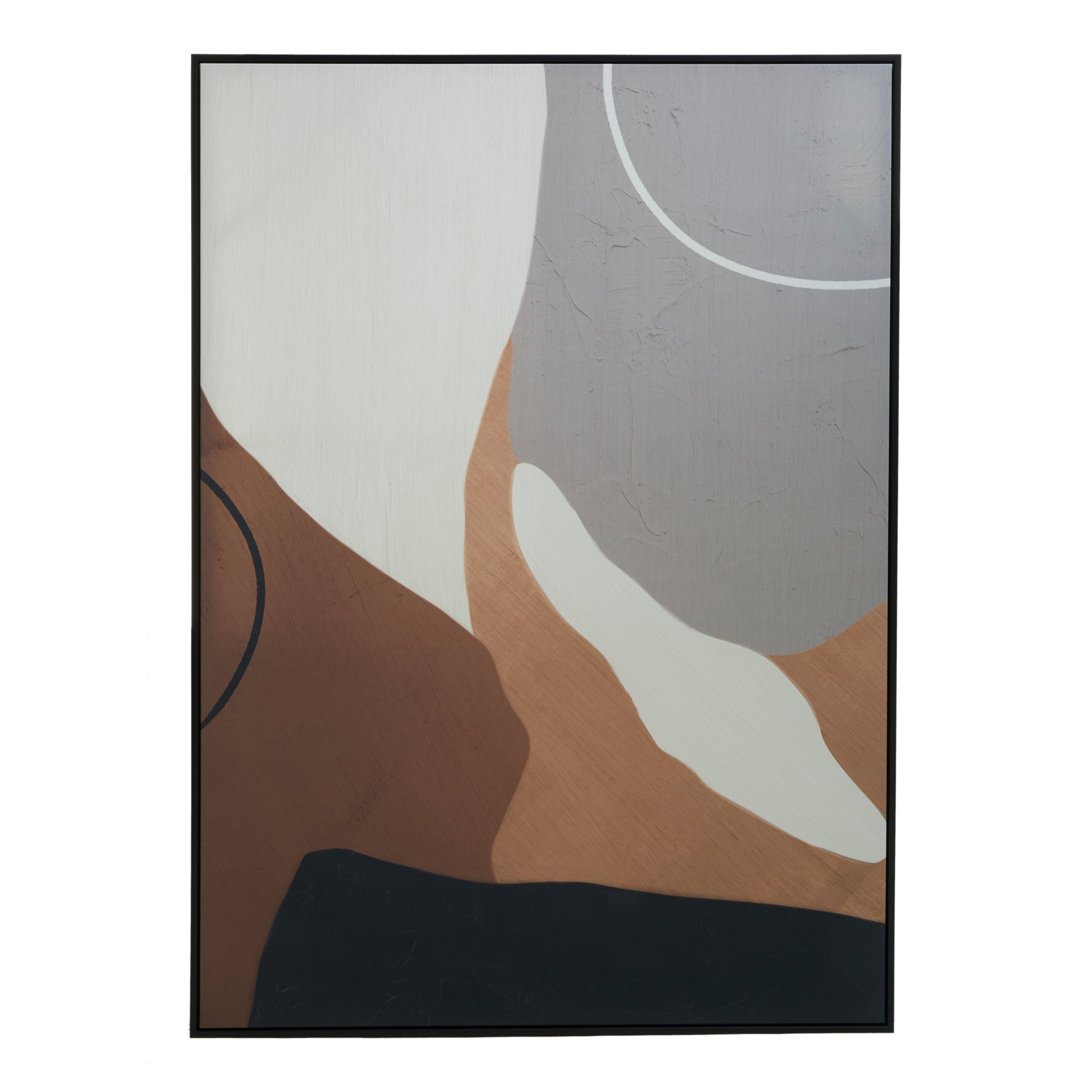 Noira Neutral Abstract Canvas Wall Art  Nicholas John Interiors