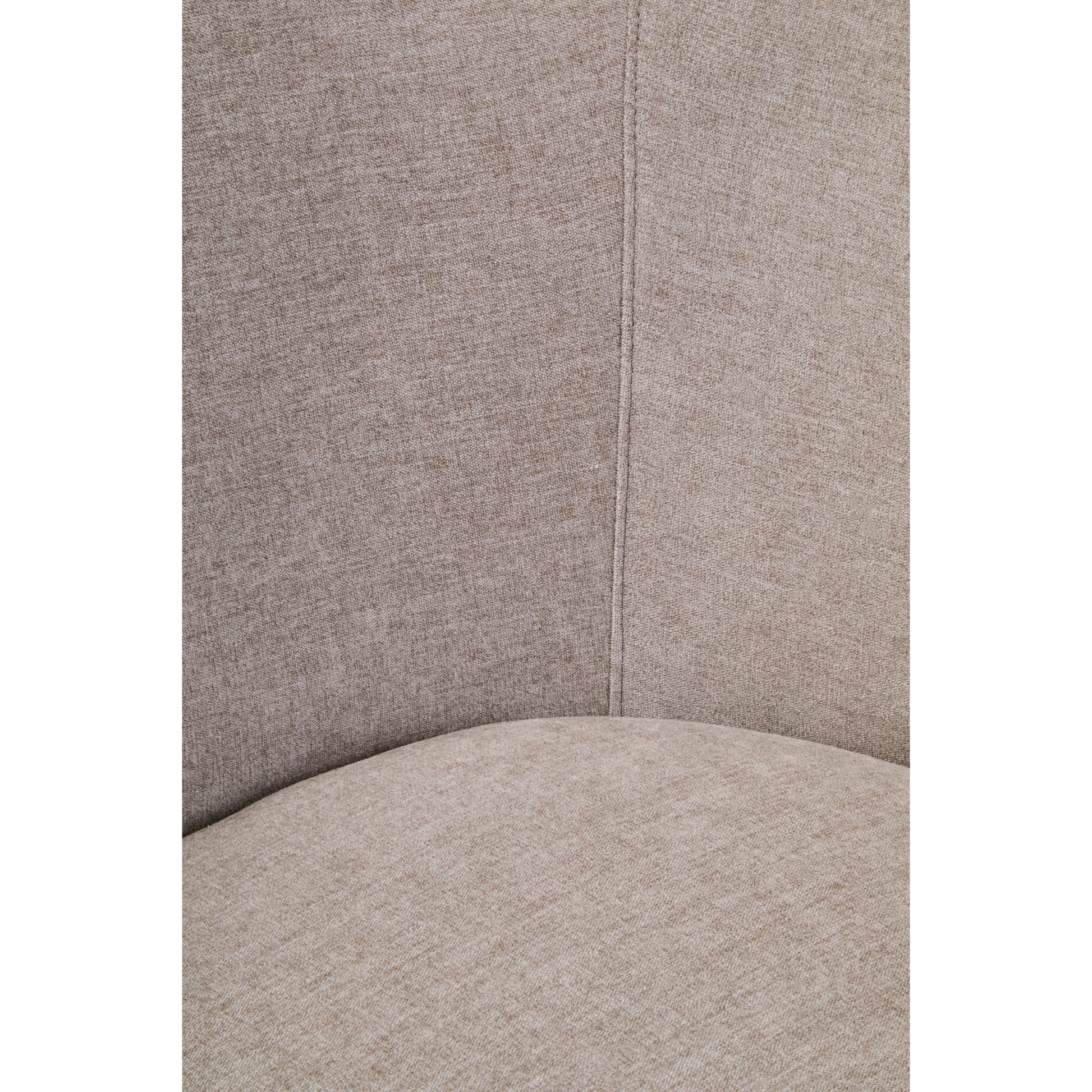 Noira Taupe Chenille Curved Chair  Nicholas John Interiors