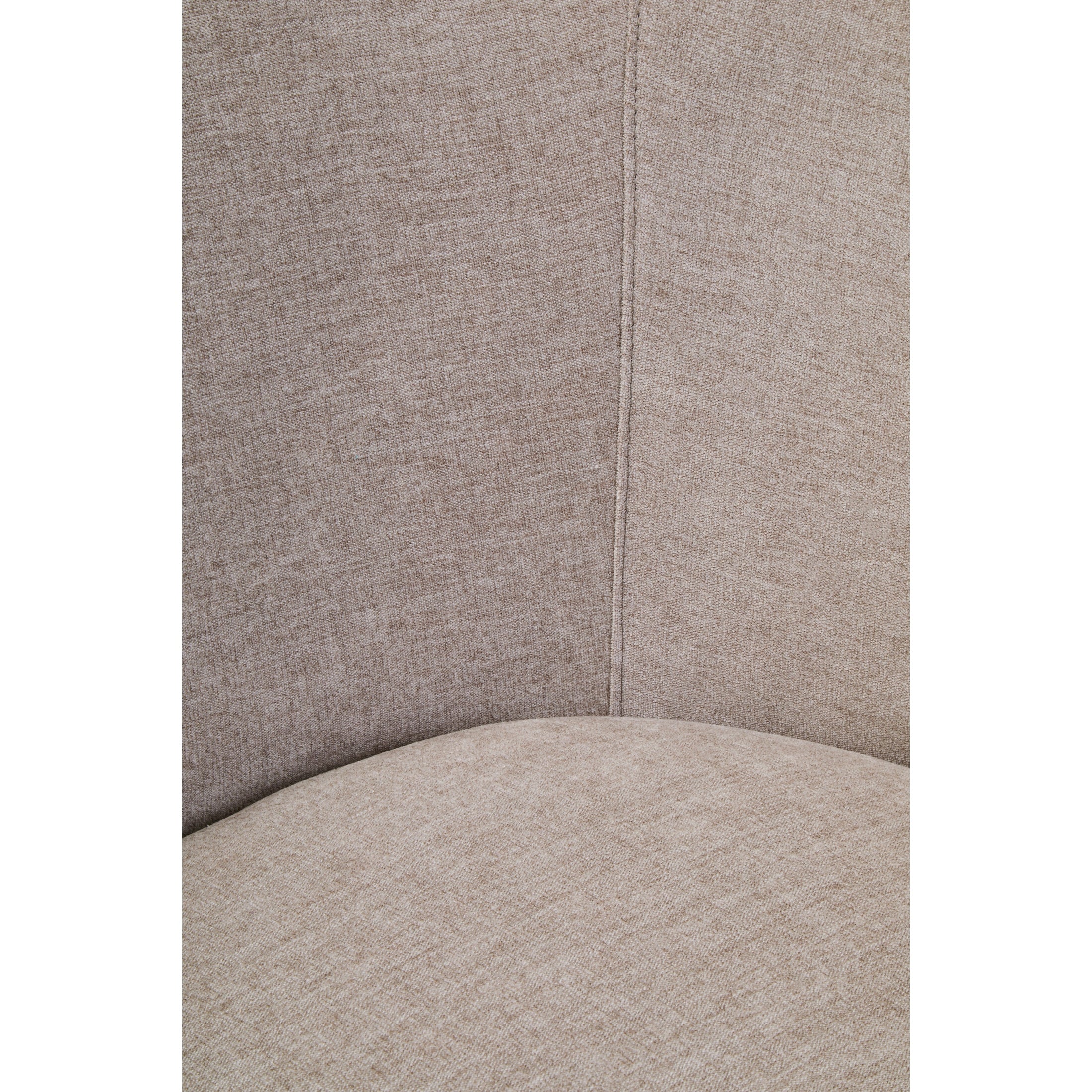 Noira Taupe Chenille Curved Chair  Nicholas John Interiors