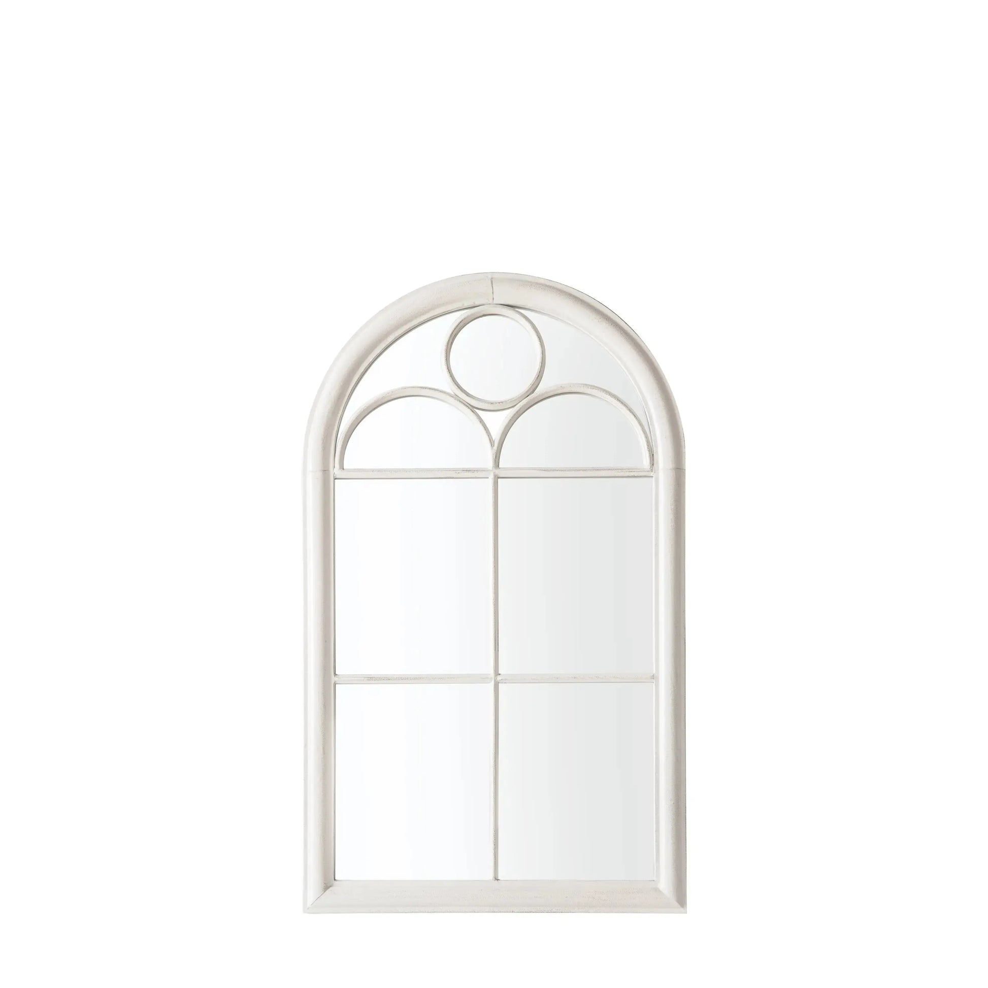 Norstead Outdoor Mirror White   Nicholas John Interiors
